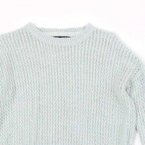 Atmosphere Womens Grey Boat Neck Acrylic Pullover Jumper Size 10