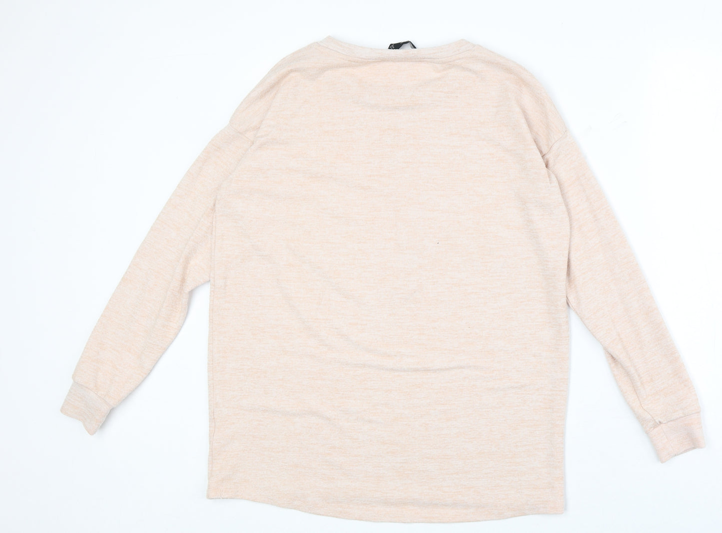 F&F Womens Pink Polyester Pullover Sweatshirt Size 6 Pullover - Enchante