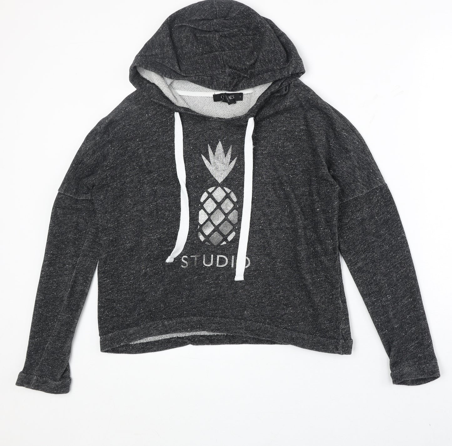 Oasis Womens Grey 100% Cotton Pullover Sweatshirt Size S Pullover - Pineapple