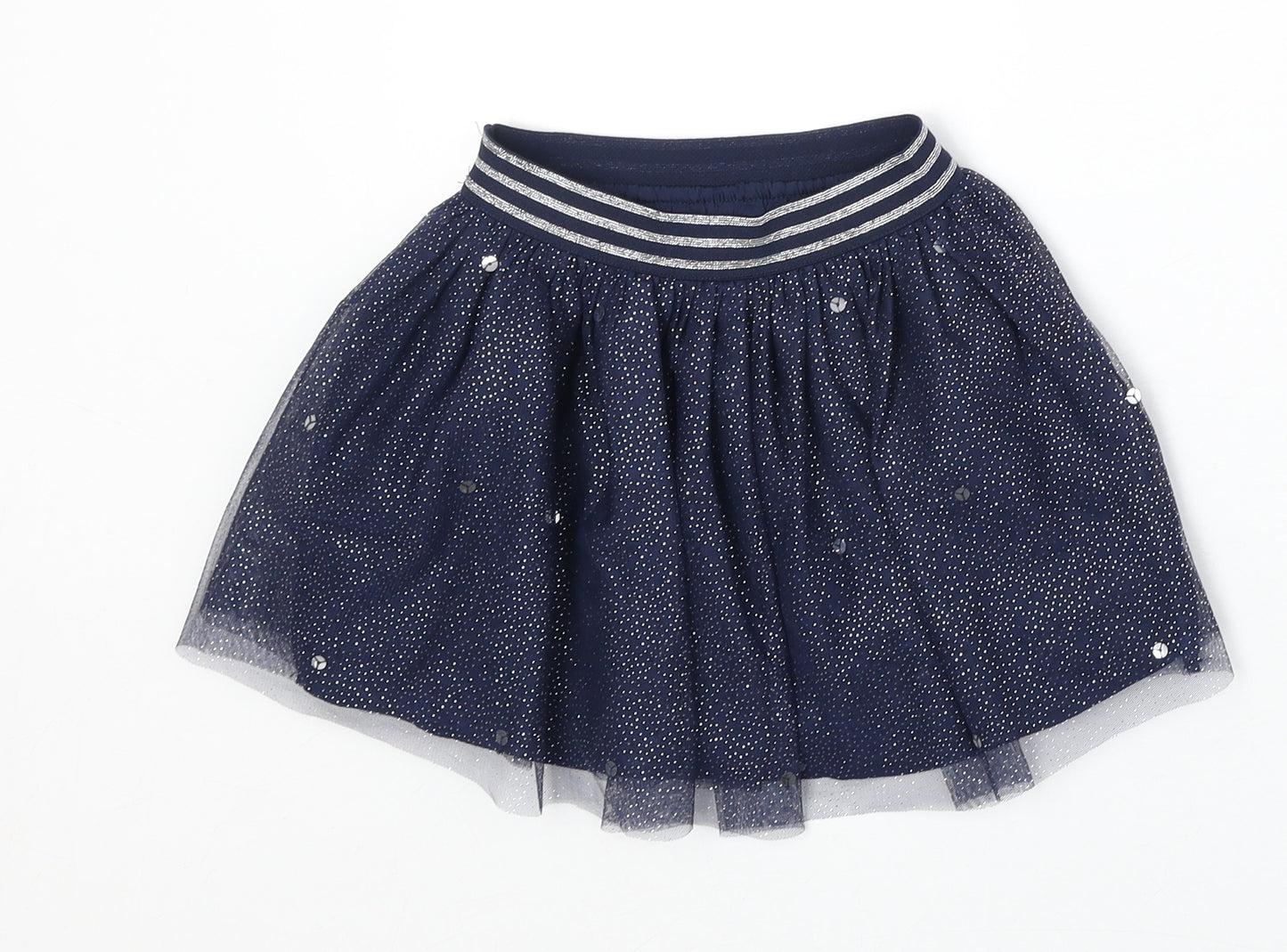George Girls Blue Camouflage Polyester Tutu Skirt Size 2-3 Years Regular Pull On