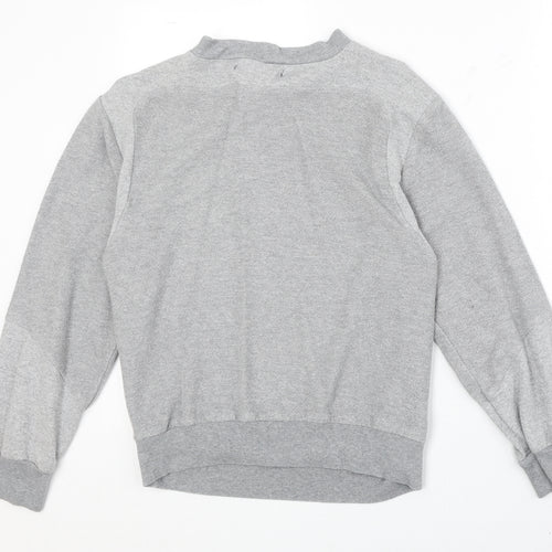 Sparks Womens Grey Polyester Pullover Sweatshirt Size XS Pullover