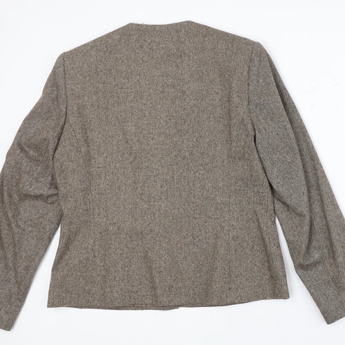 Autonomy Womens Grey Jacket Blazer Size 14 Zip