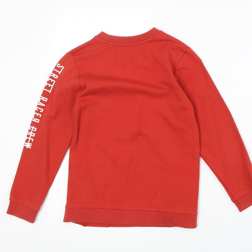 TU Boys Red Cotton Pullover Sweatshirt Size 8 Years Pullover - Bicycle