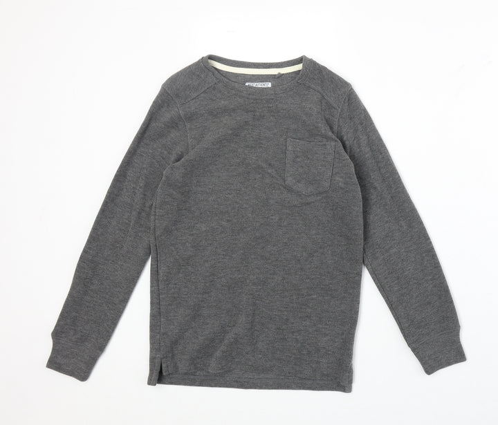 NEXT Boys Grey Cotton Pullover Sweatshirt Size 9 Years Pullover