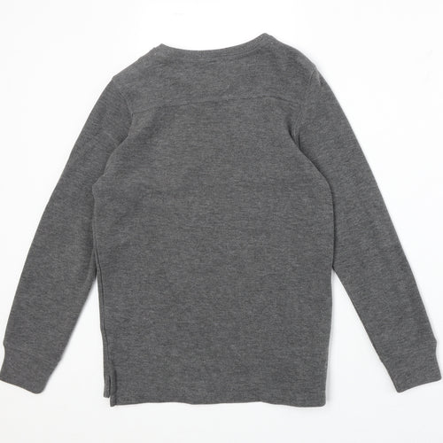 NEXT Boys Grey Cotton Pullover Sweatshirt Size 9 Years Pullover