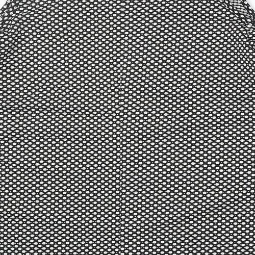 Boohoo Womens Black Polka Dot Polyester Basic Blouse Size 16 Round Neck - Cold Shoulder