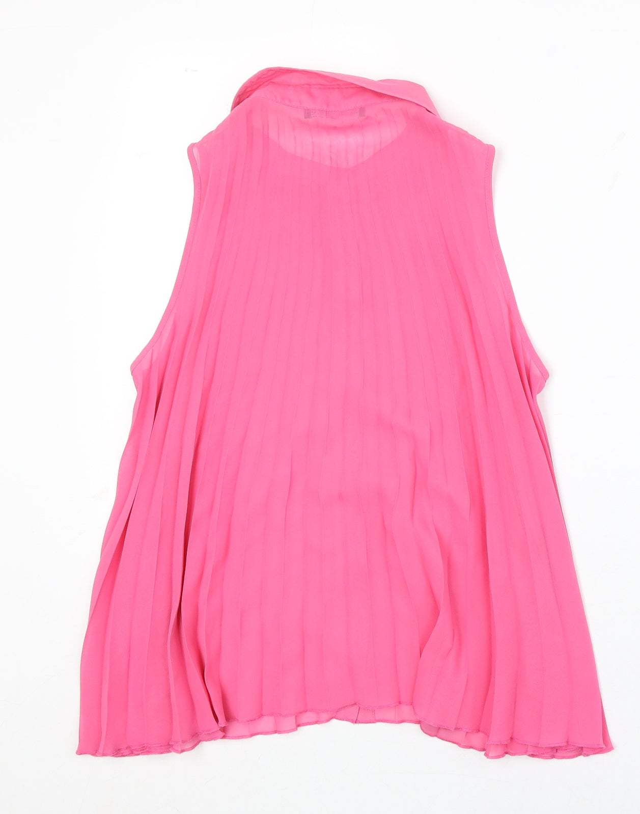 Atmosphere Womens Pink Polyester Basic Button-Up Size 12 Collared
