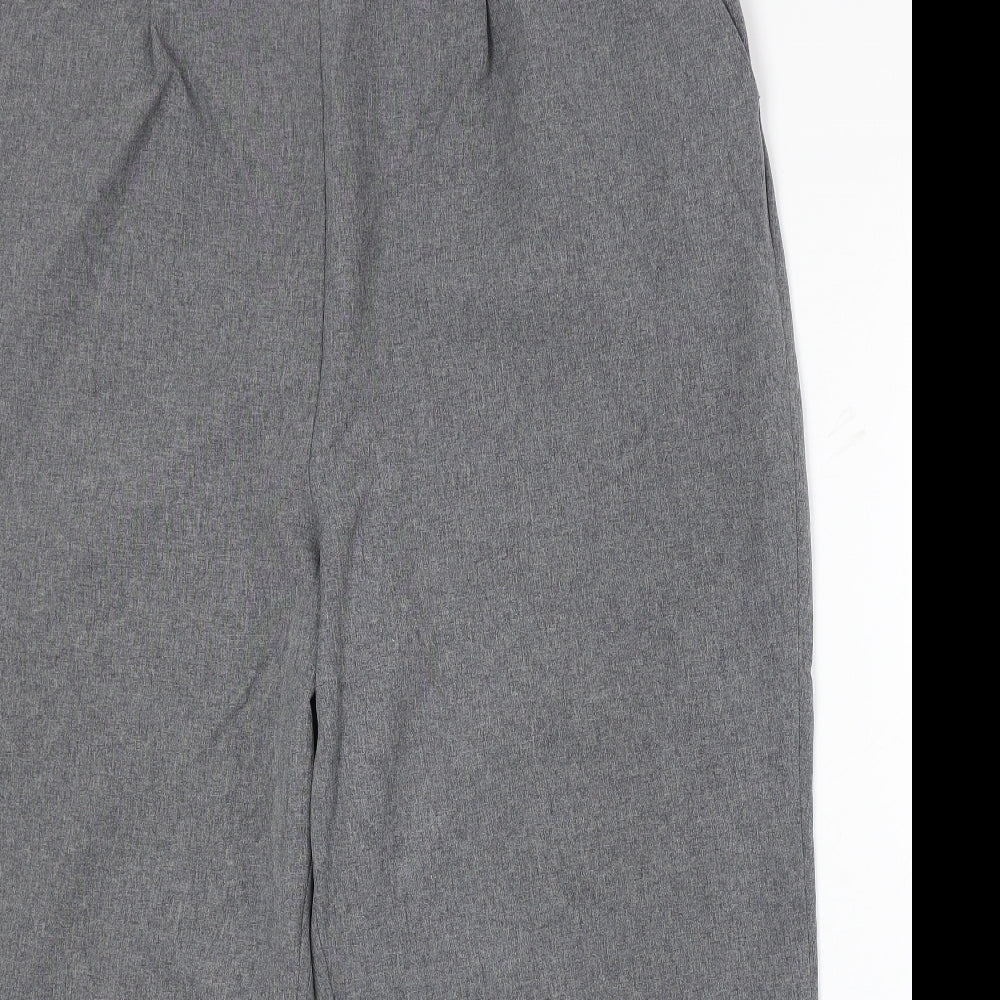 BM Womens Grey Polyester Trousers Size 22 Regular