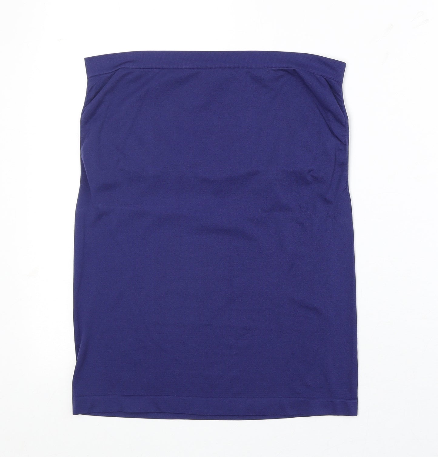 Atmosphere Womens Blue Nylon Basic Tank Size 14 Square Neck