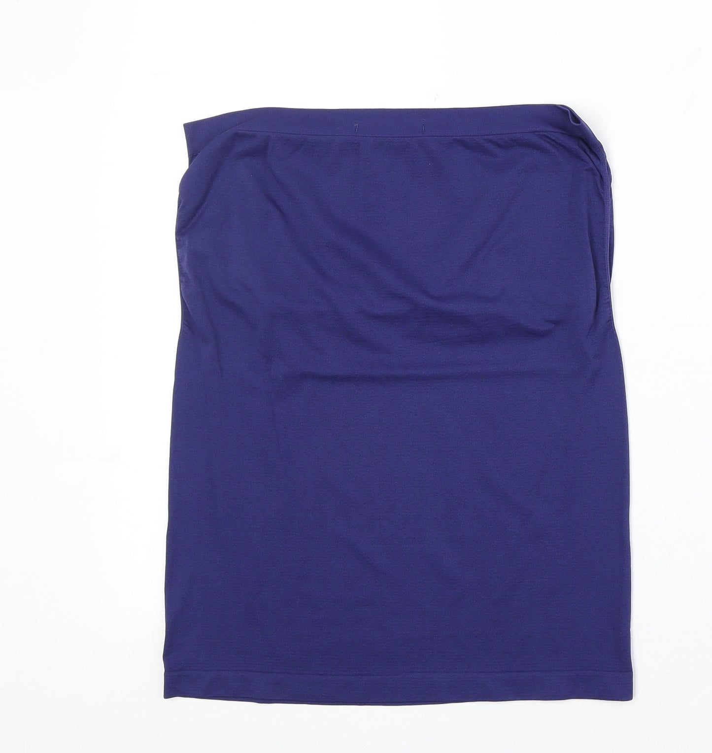 Atmosphere Womens Blue Nylon Basic Tank Size 14 Square Neck
