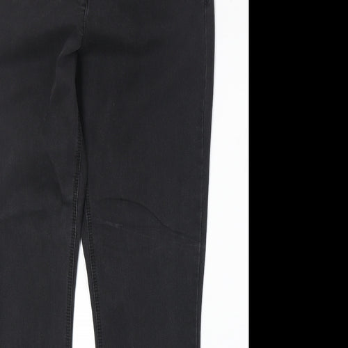 BAF Womens Black Cotton Straight Jeans Size 34 in Regular Zip