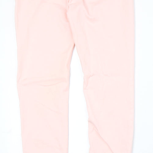 Dorothy Perkins Womens Pink Cotton Skinny Jeans Size 6 Regular Zip