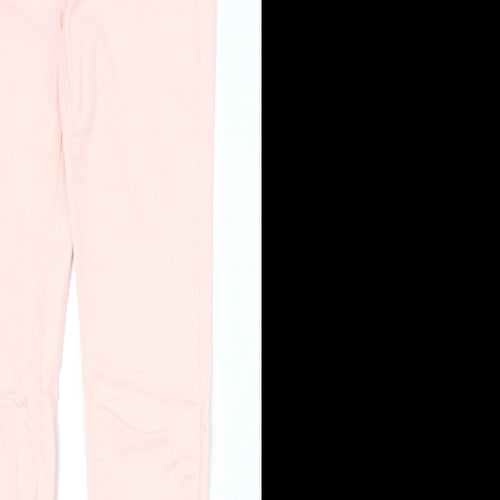 Dorothy Perkins Womens Pink Cotton Skinny Jeans Size 6 Regular Zip