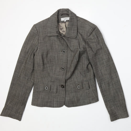 NEXT Womens Grey Jacket Blazer Size 12 Button