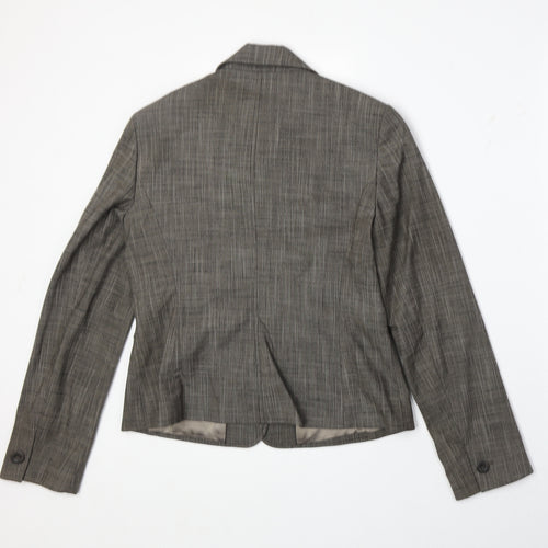 NEXT Womens Grey Jacket Blazer Size 12 Button