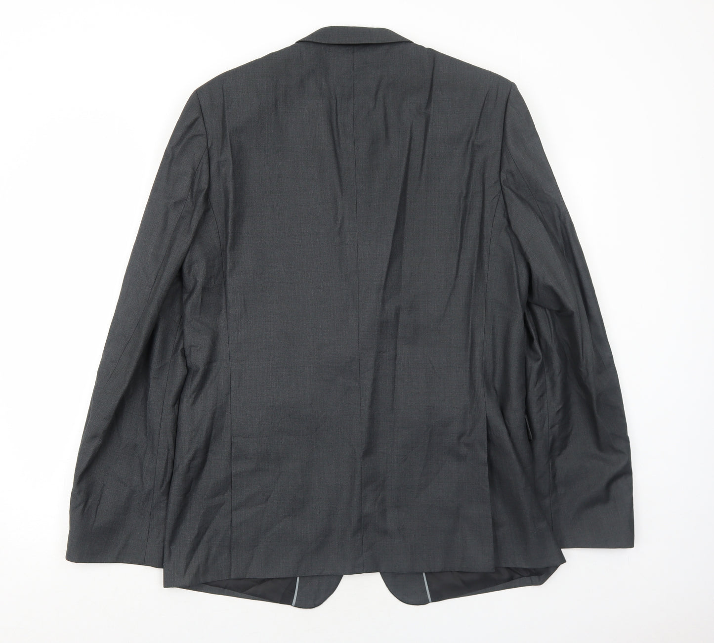 Burton Mens Grey Polyester Jacket Suit Jacket Size 42 Regular