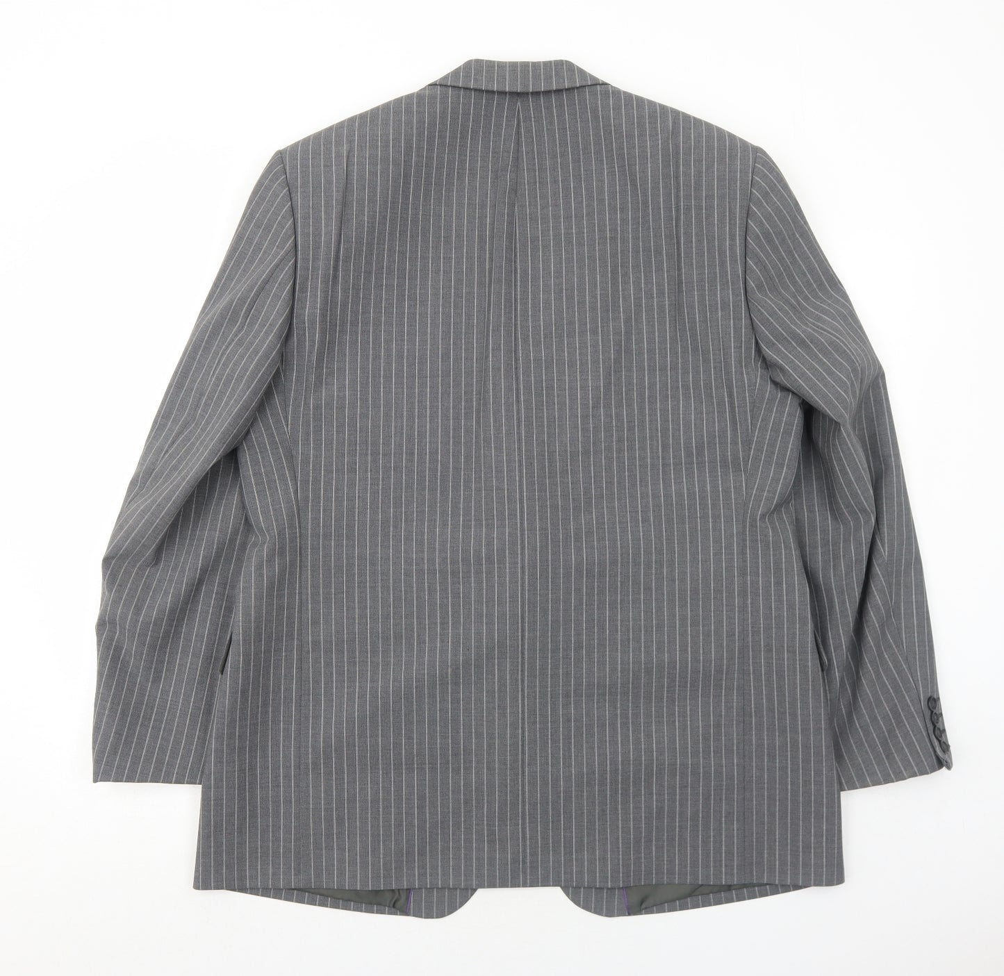 Taylor & Wright Mens Grey Striped Wool Jacket Suit Jacket Size 42 Regular