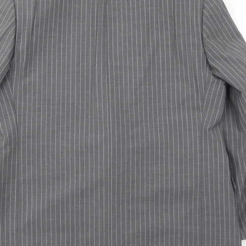 Taylor & Wright Mens Grey Striped Wool Jacket Suit Jacket Size 42 Regular