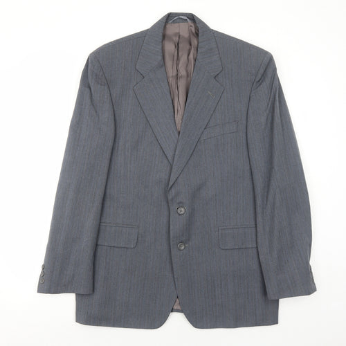 Chatsworth Mens Grey Wool Jacket Suit Jacket Size 44 Regular