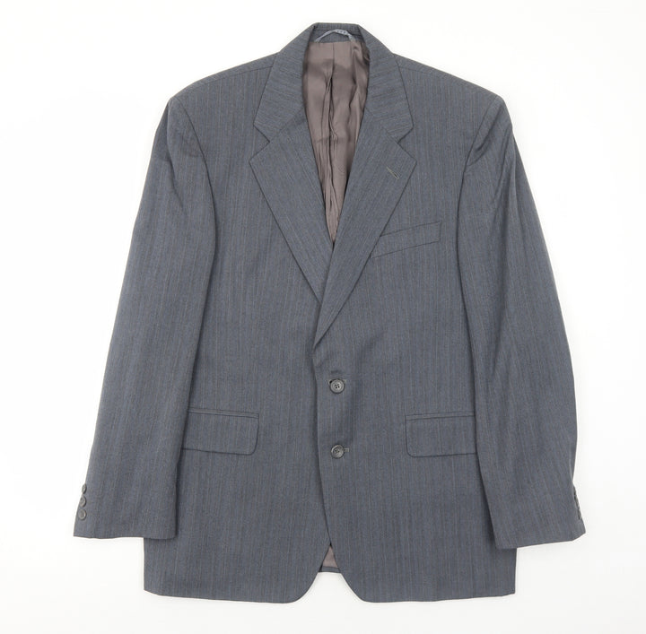 Chatsworth Mens Grey Wool Jacket Suit Jacket Size 44 Regular