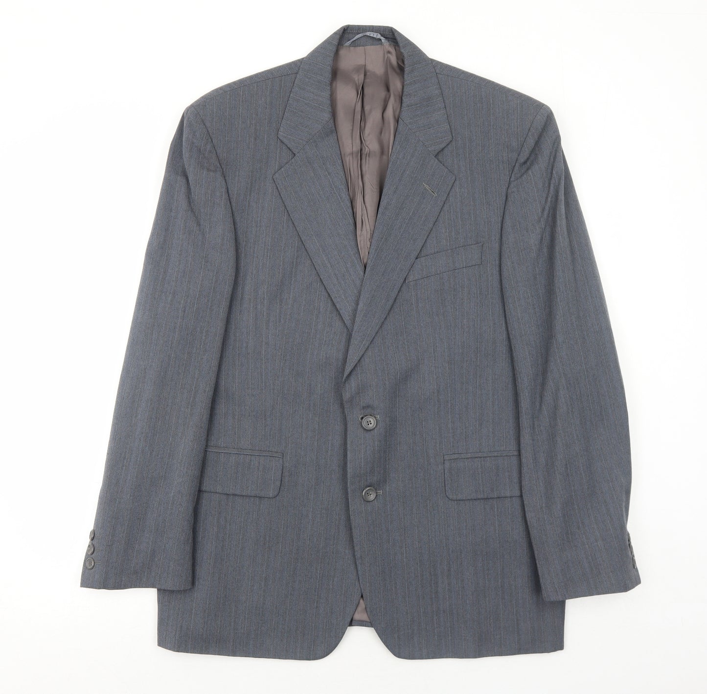 Chatsworth Mens Grey Wool Jacket Suit Jacket Size 44 Regular