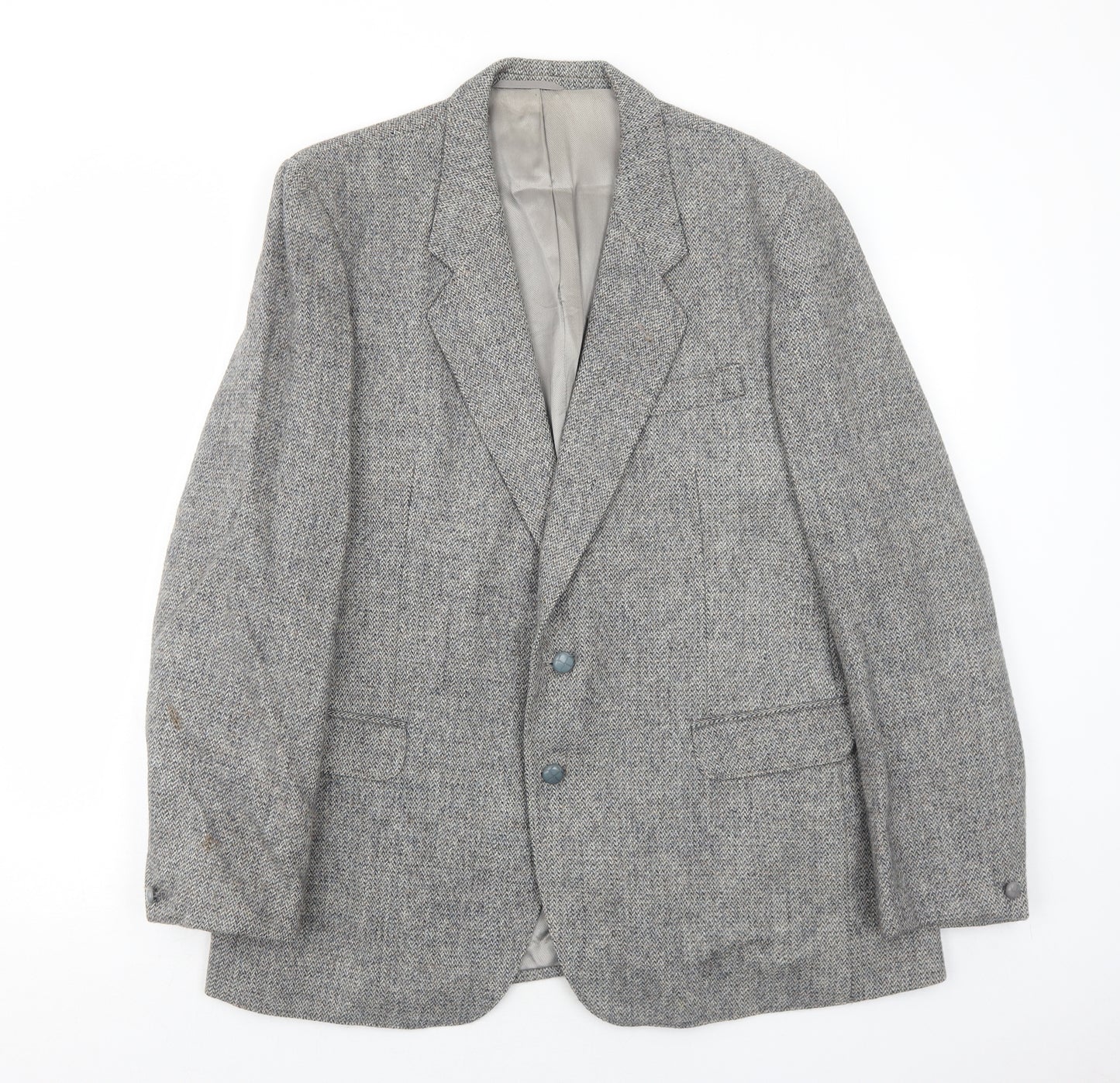 Scopes Mens Grey Wool Jacket Blazer Size 44 Regular