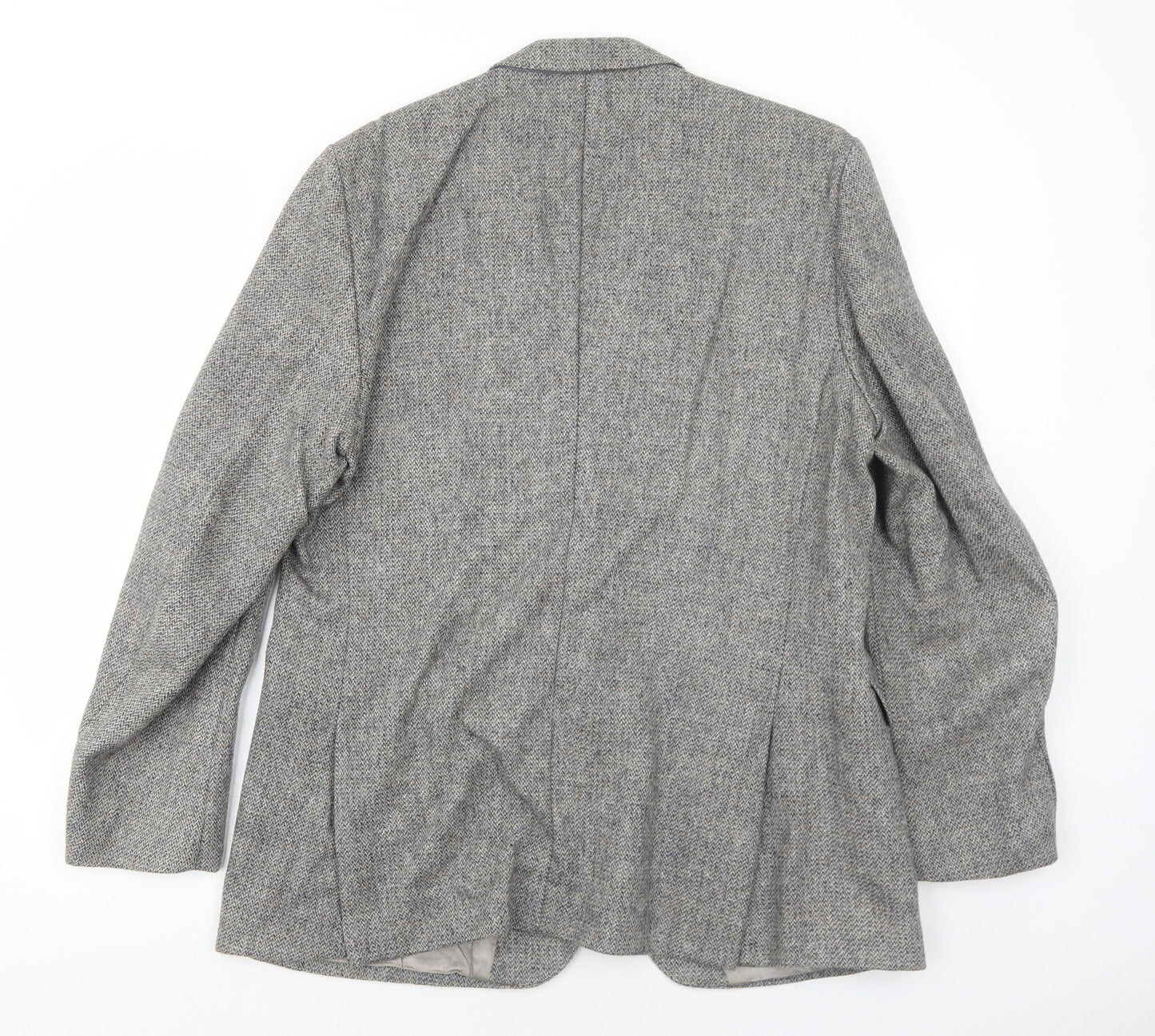 Scopes Mens Grey Wool Jacket Blazer Size 44 Regular