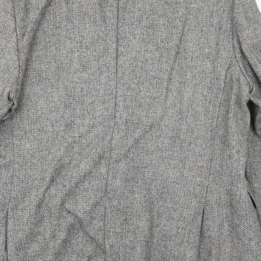 Scopes Mens Grey Wool Jacket Blazer Size 44 Regular