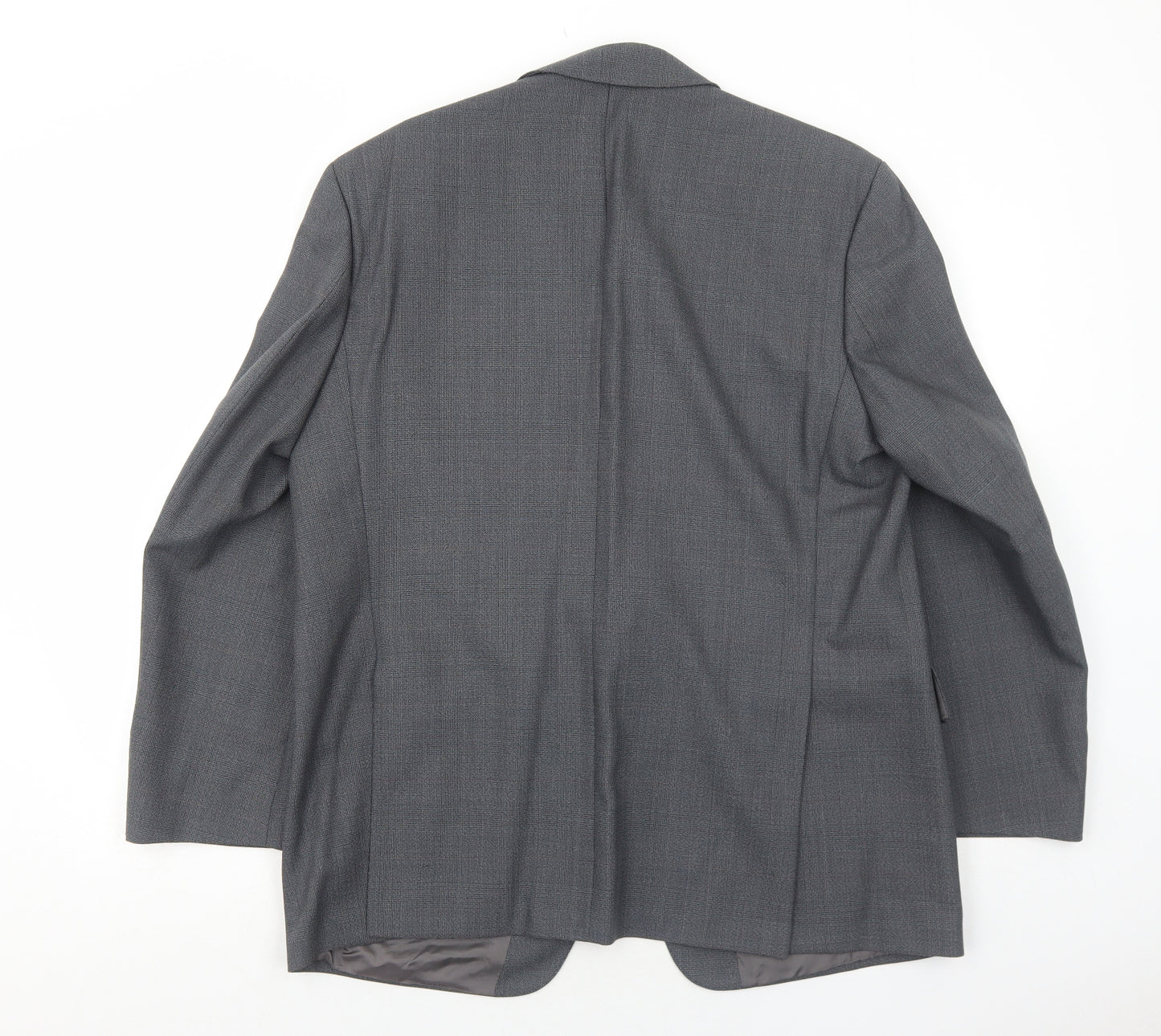 Max Chans Mens Grey Polyester Jacket Suit Jacket Size 44 Regular