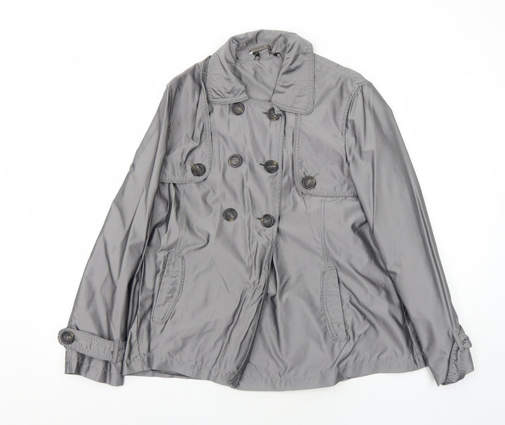 Marks and Spencer Womens Grey Jacket Size 12 Button