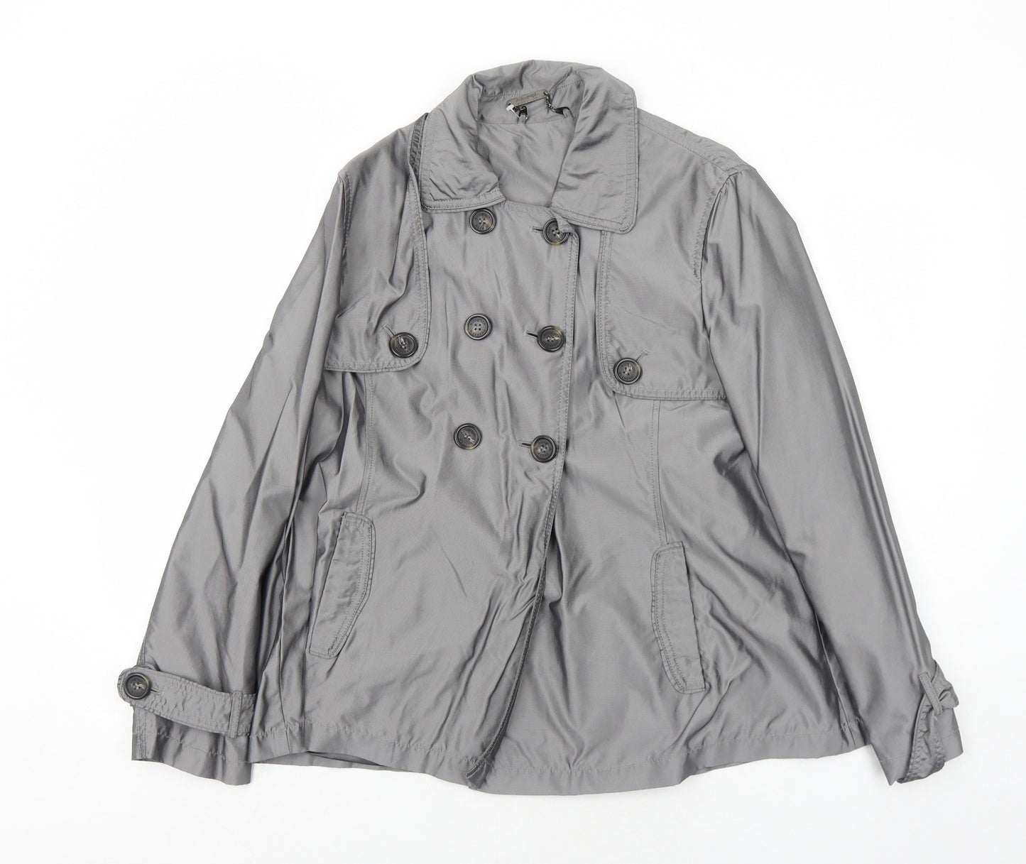 Marks and Spencer Womens Grey Jacket Size 12 Button