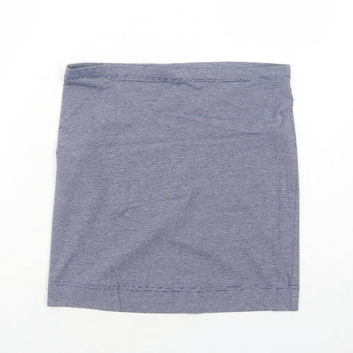 H&M Womens Blue Striped Cotton Bandage Skirt Size S