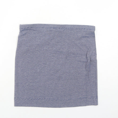 H&M Womens Blue Striped Cotton Bandage Skirt Size S
