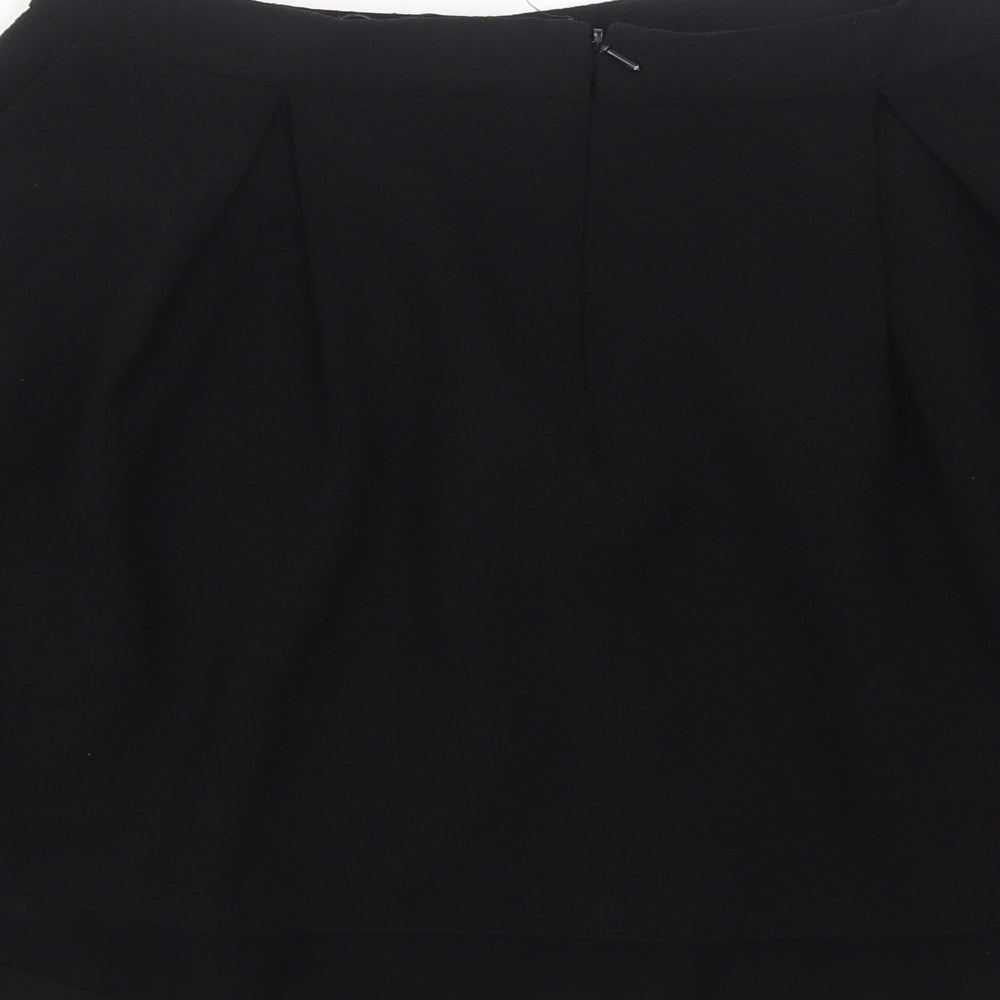 Firetrap Womens Black Polyester Tulip Skirt Size S Zip