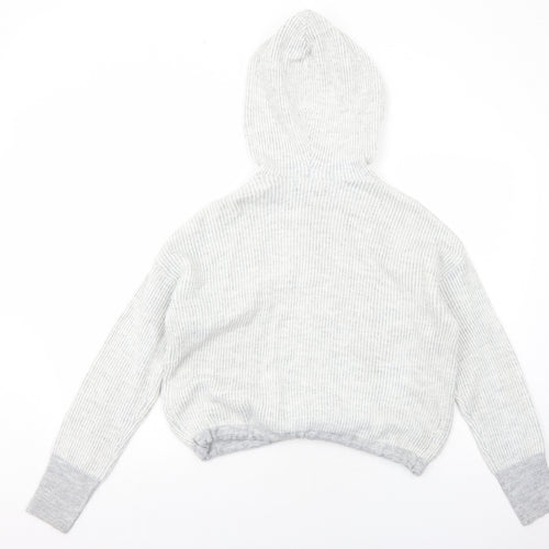 Primark Womens Grey Acrylic Pullover Hoodie Size XS Pullover