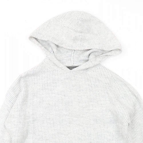 Primark Womens Grey Acrylic Pullover Hoodie Size XS Pullover