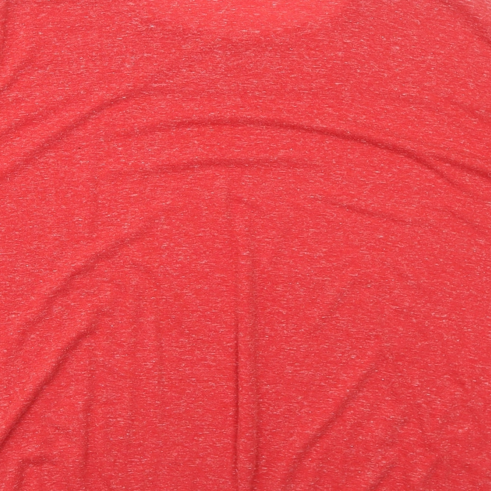 EWM Womens Red Polyester Basic Blouse Size XL Round Neck