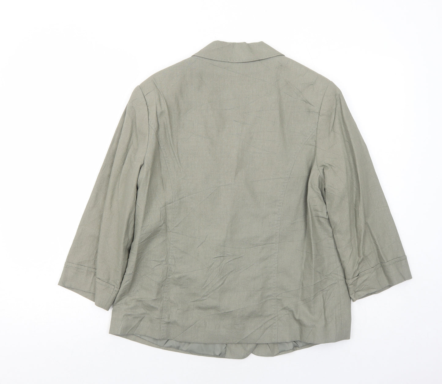 EWM Womens Green Jacket Size 14 Button