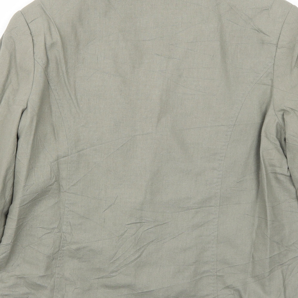 EWM Womens Green Jacket Size 14 Button