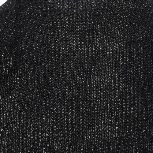 Dorothy Perkins Womens Black Round Neck Acrylic Pullover Jumper Size M
