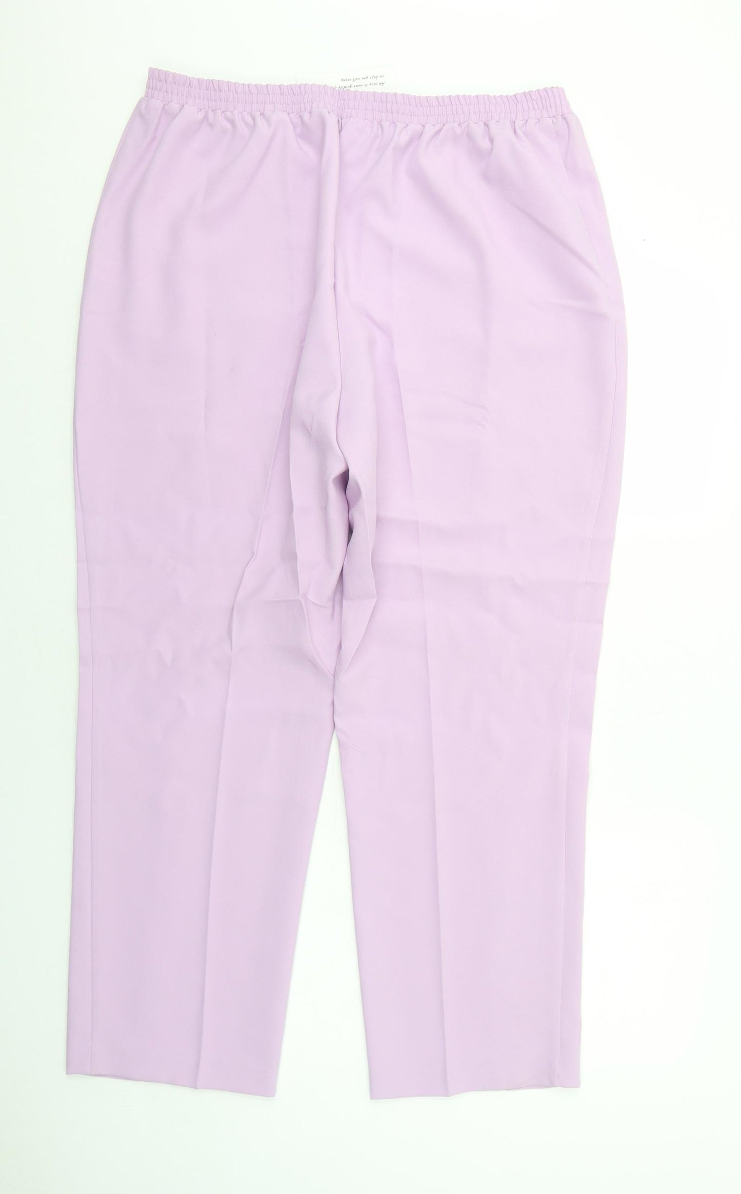 Slimma Womens Purple Polyester Trousers Size 18 Regular