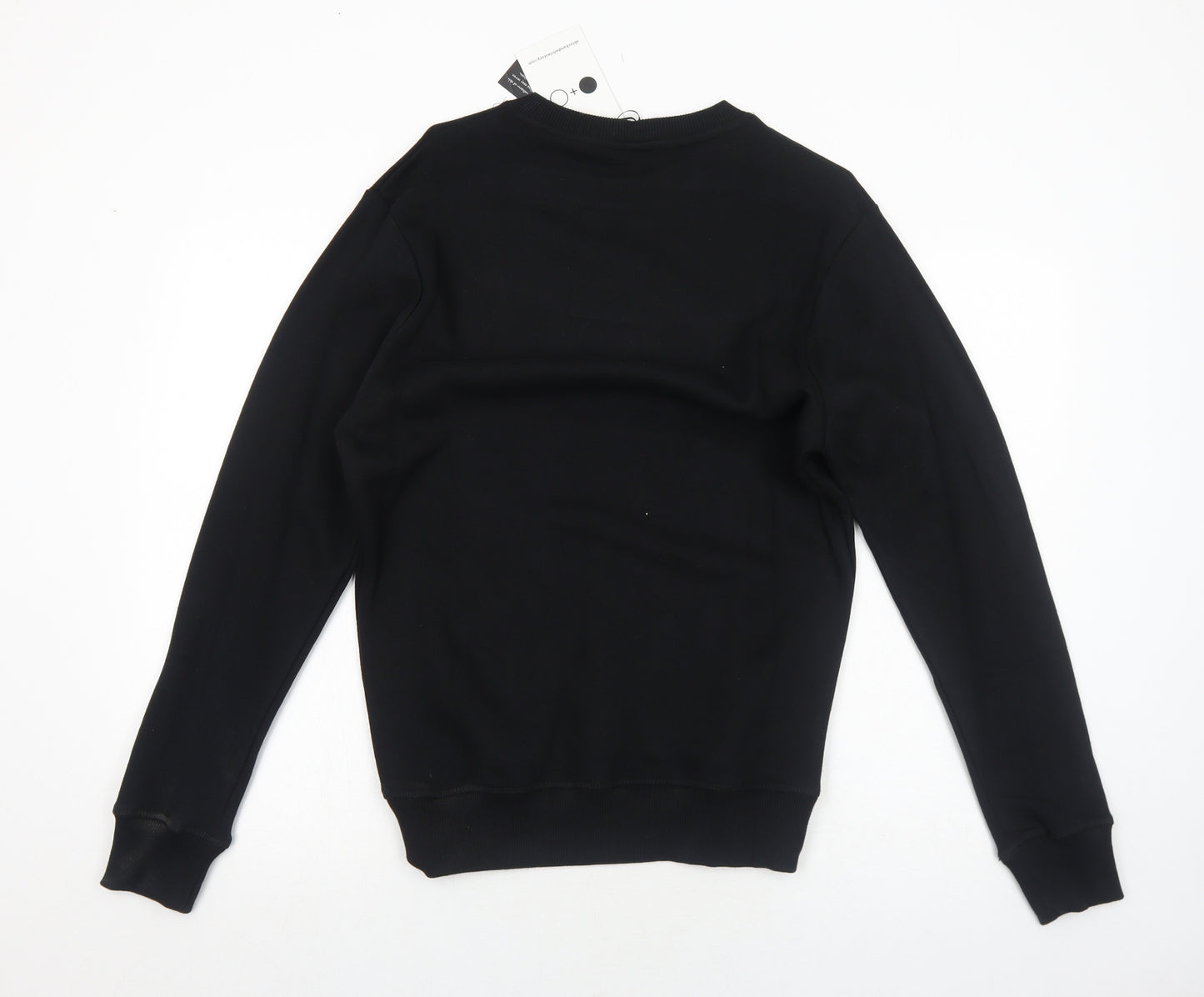 A Black and White Story Mens Black Cotton Pullover Sweatshirt Size M