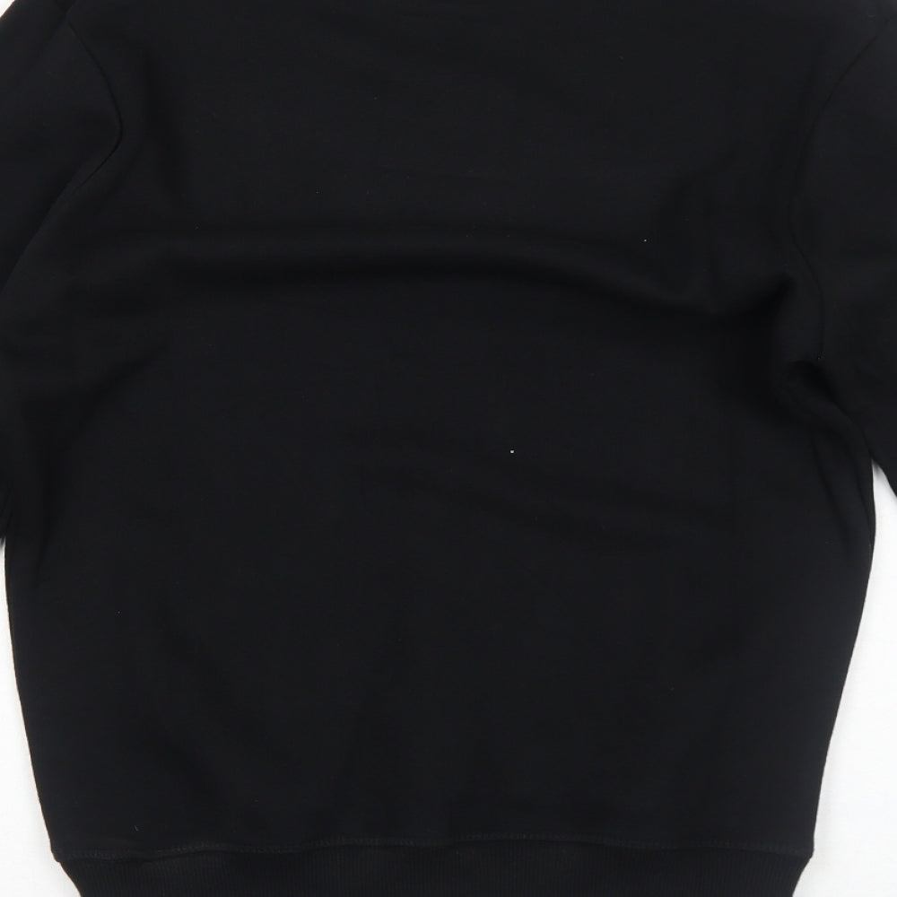 A Black and White Story Mens Black Cotton Pullover Sweatshirt Size M