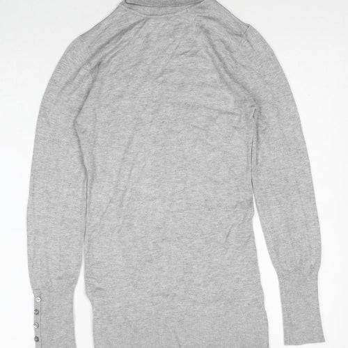 Atmosphere Womens Grey Roll Neck Viscose Pullover Jumper Size 10