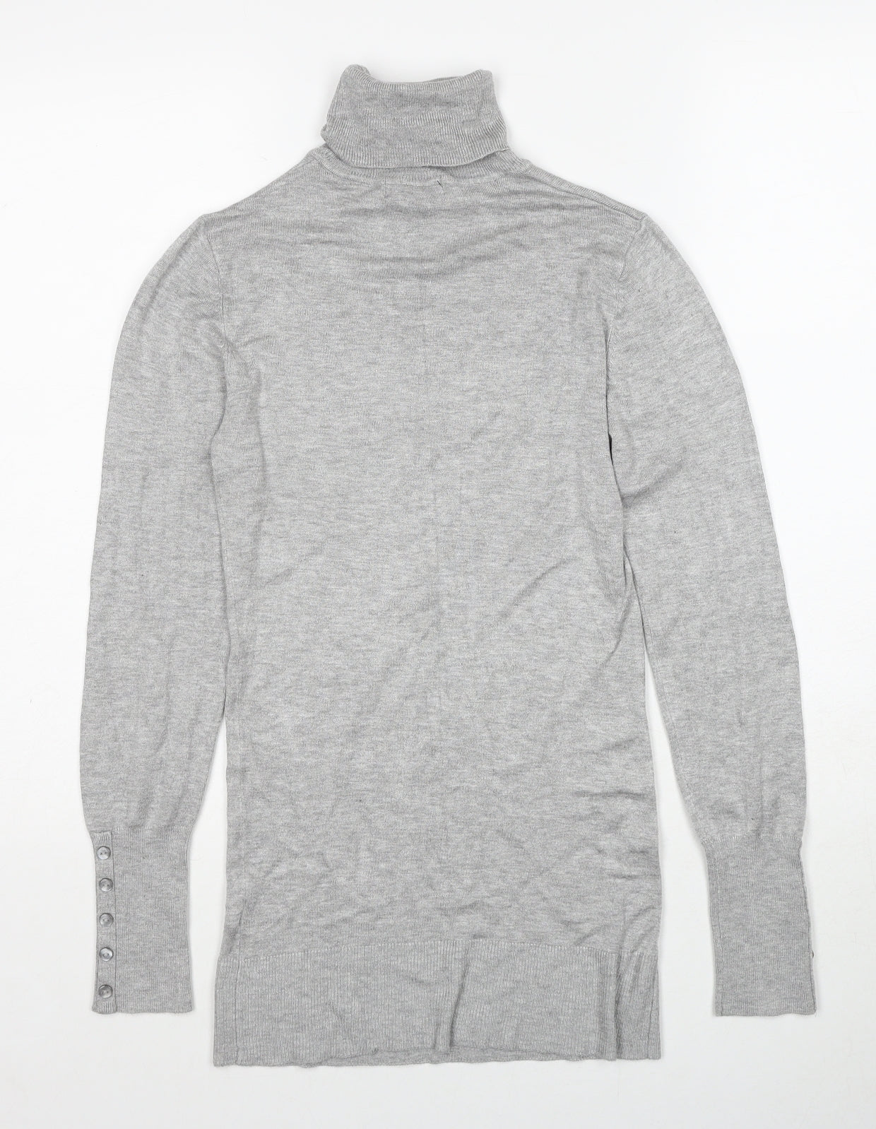 Atmosphere Womens Grey Roll Neck Viscose Pullover Jumper Size 10