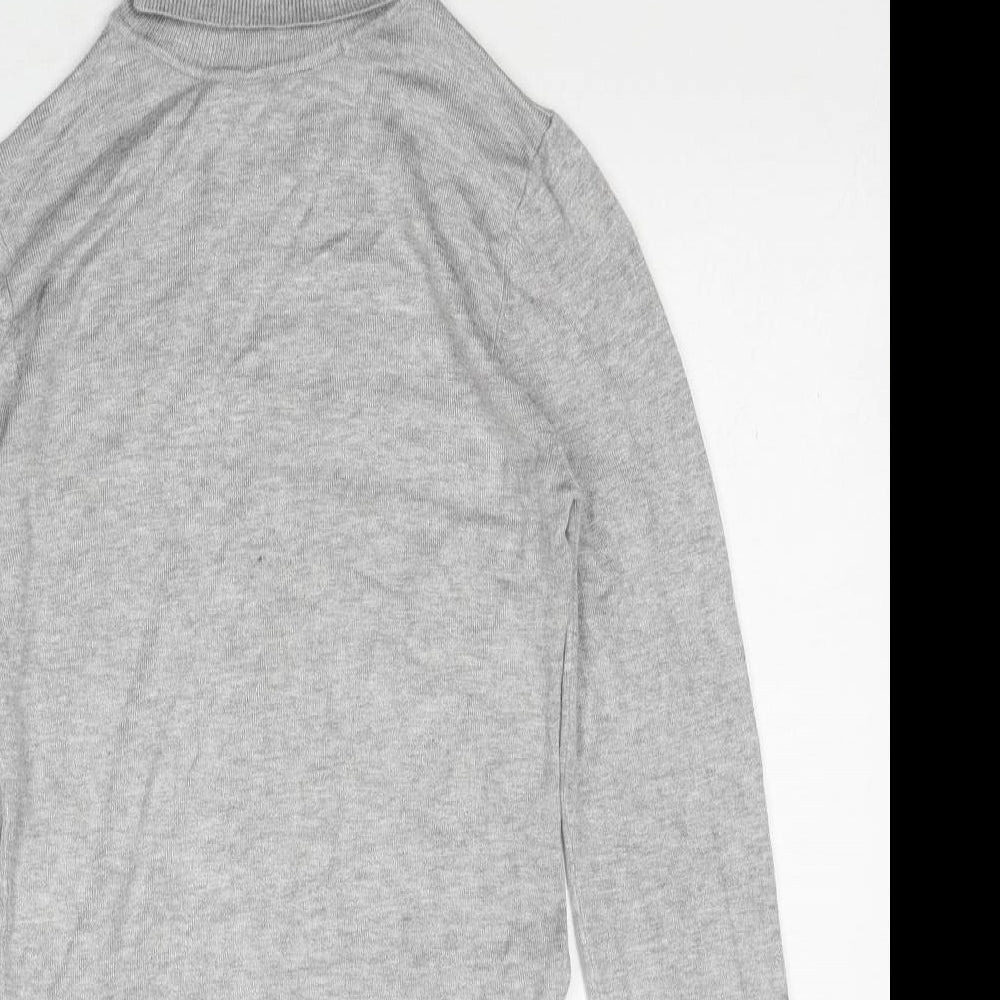 Atmosphere Womens Grey Roll Neck Viscose Pullover Jumper Size 10