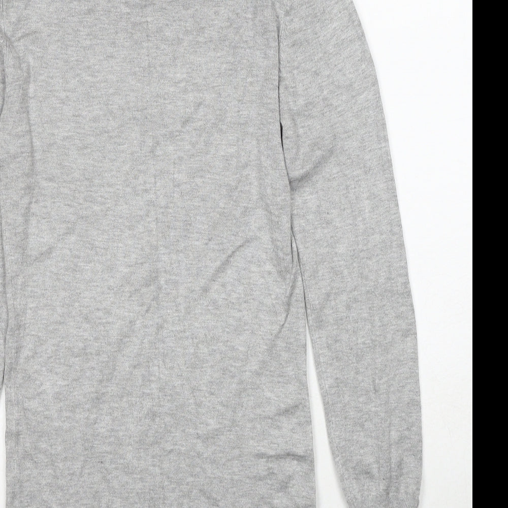 Atmosphere Womens Grey Roll Neck Viscose Pullover Jumper Size 10