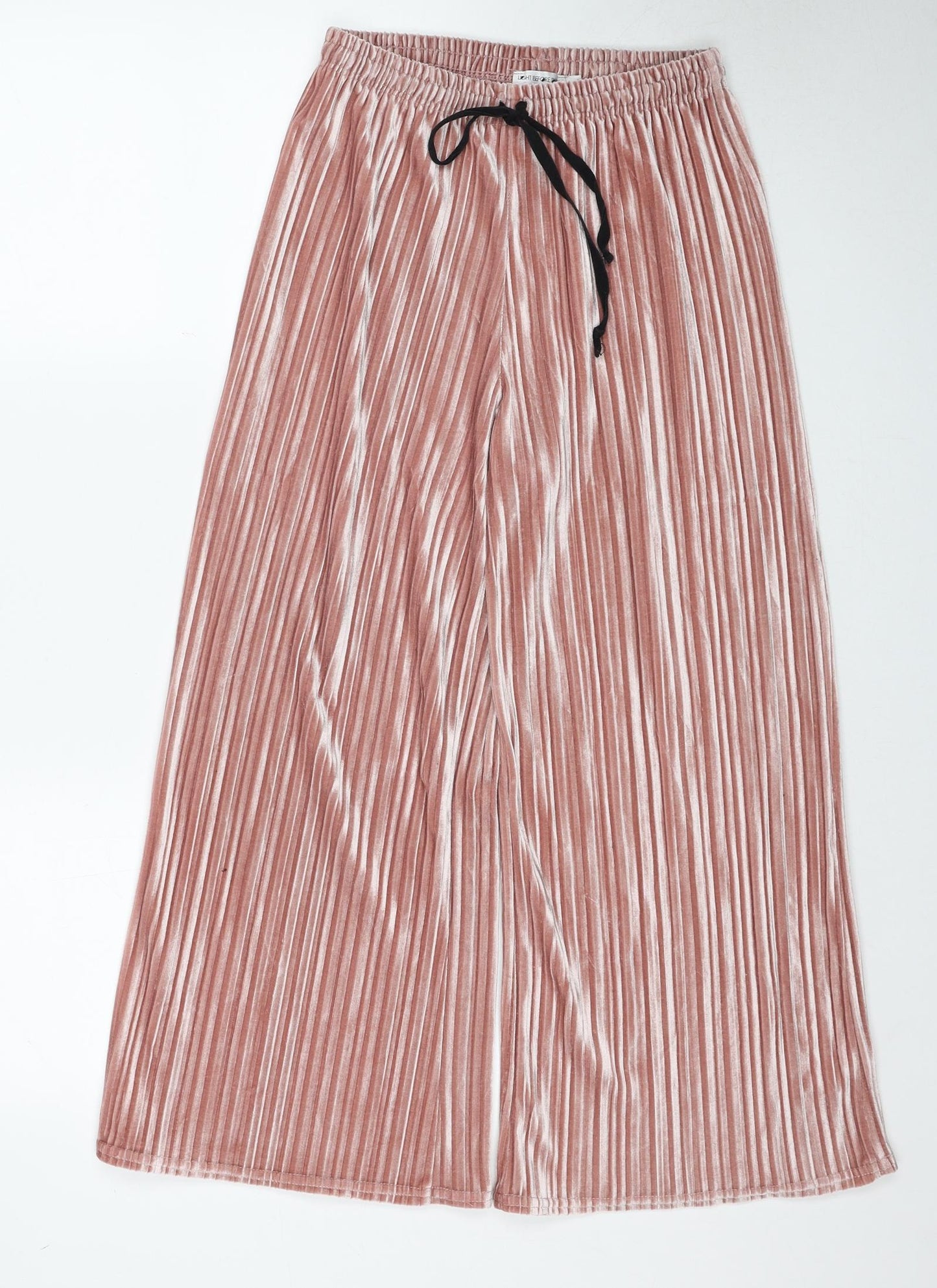 Light Before Dark Womens Pink Polyester Trousers Size XS Regular Drawstring