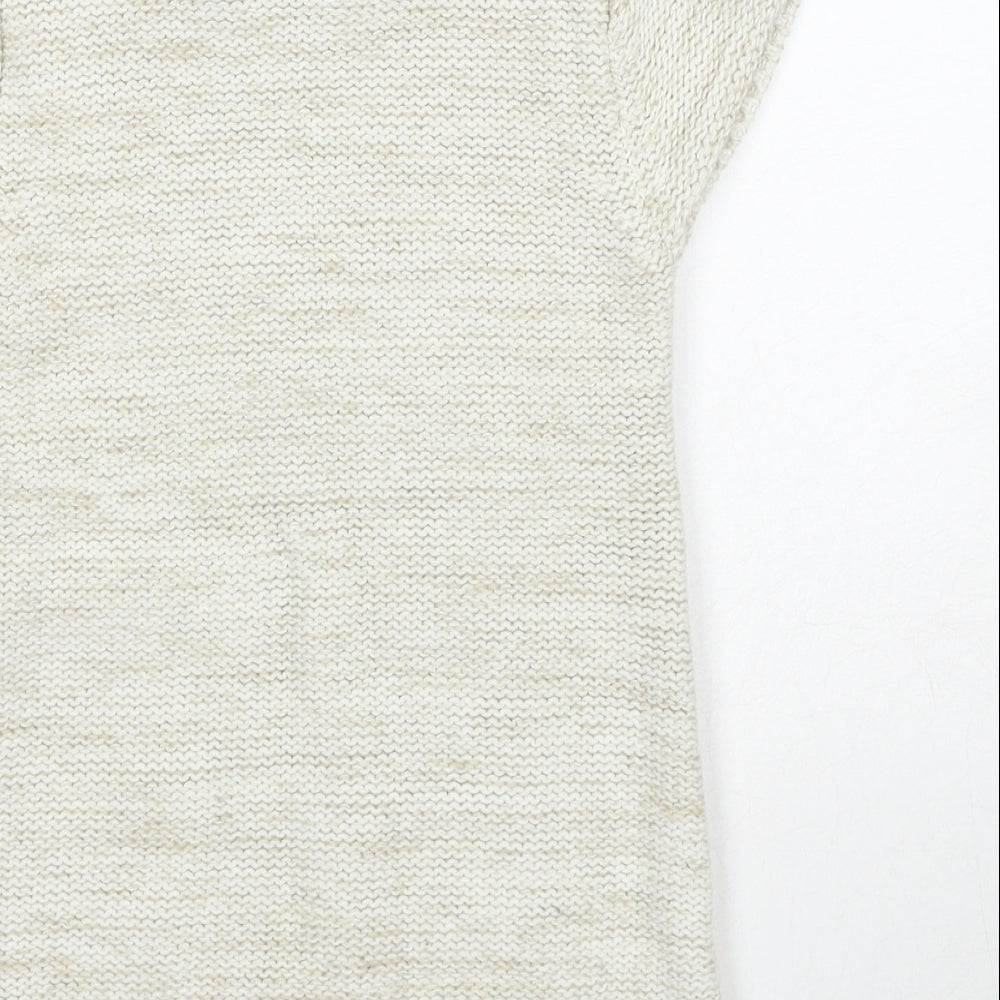 Young Dimension Girls Ivory Round Neck Acrylic Pullover Jumper Size 5-6 Years Pullover