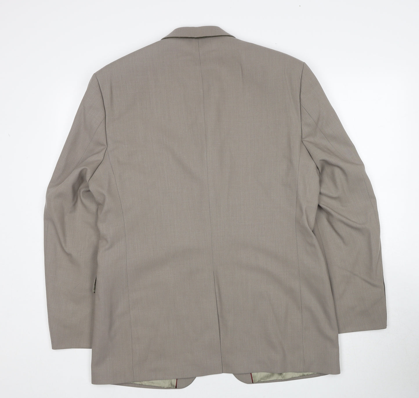 Burton Mens Beige Wool Jacket Suit Jacket Size 40 Regular